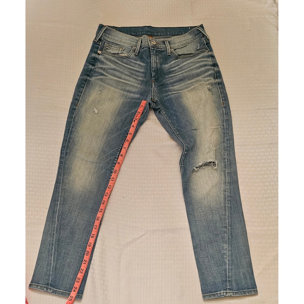 True Religion Nu Boy‎ Slim Boyfit Jeans Womens 25 Blue Distressed Medium Wash - Picture 5 of 8